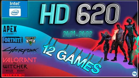 Intel HD 620 in 12 GAMES (i3.